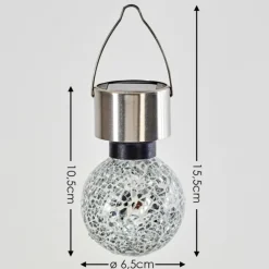 Set de lampes solaires Ledoux Acier inoxydable, 1 lumière