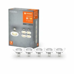 Luminaires Ledvance Luminaires Encastrés|Set Spot encastrable au plafond LED Blanc, 5 lumières