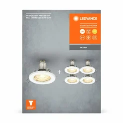 Luminaires Ledvance Luminaires Encastrés|Set Spot encastrable au plafond LED Blanc, 5 lumières