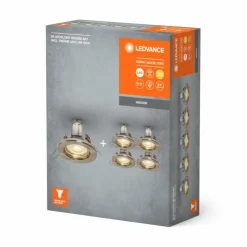 Luminaires Ledvance Luminaires Encastrés|Set Spot encastrable au plafond LED Nickel mat, 5 lumières