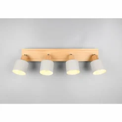 Luminaires Trio Spots Et Projecteurs|Shanti Spot de plafond Gris, 4 lumières