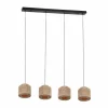 Luminaires Trio Suspensions|SMILLA Suspension Noir, 4 lumières