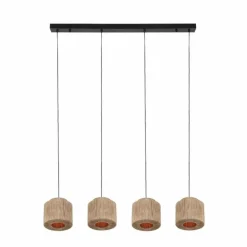 Luminaires Trio Suspensions|SMILLA Suspension Noir, 4 lumières