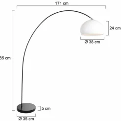 Luminaires Steinhauer Lampadaires Et Lampes Sur Pied|Solva Lampadaire Noir, 1 lumière