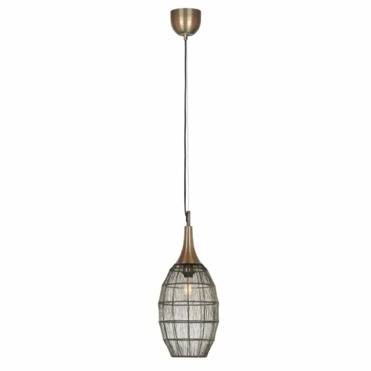 Luminaires Trio Suspensions|SORAYA Suspension Vieux laiton, 1 lumière