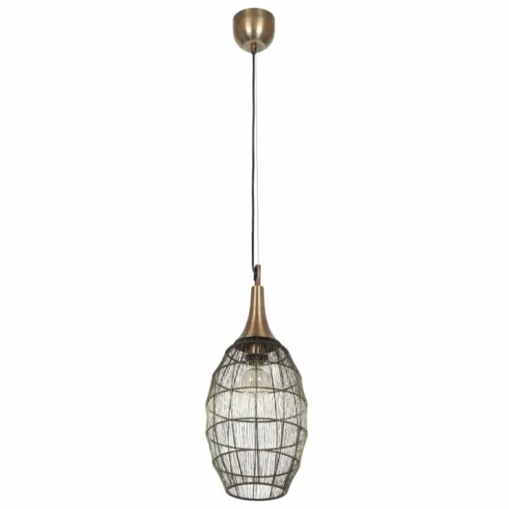 Luminaires Trio Suspensions|SORAYA Suspension Vieux laiton, 1 lumière