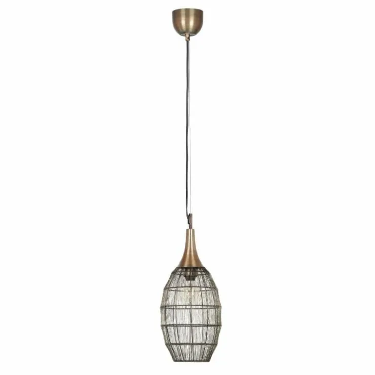 Luminaires Trio Suspensions|SORAYA Suspension Vieux laiton, 1 lumière