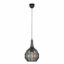 Luminaires Trio Suspensions|SORAYA Suspension Noir, 1 lumière