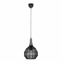 Luminaires Trio Suspensions|SORAYA Suspension Noir, 1 lumière