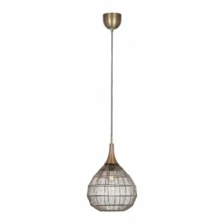 Luminaires Trio Suspensions|SORAYA Suspension Vieux laiton, 1 lumière