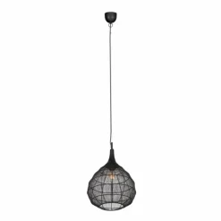 Luminaires Trio Suspensions|SORAYA Suspension Noir, 1 lumière
