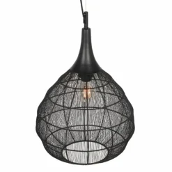 Luminaires Trio Suspensions|SORAYA Suspension Noir, 1 lumière