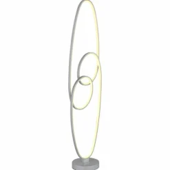 Luminaires Globo Lighting Éclairage Led|Spira Lampadaire LED Argenté, 1 lumière