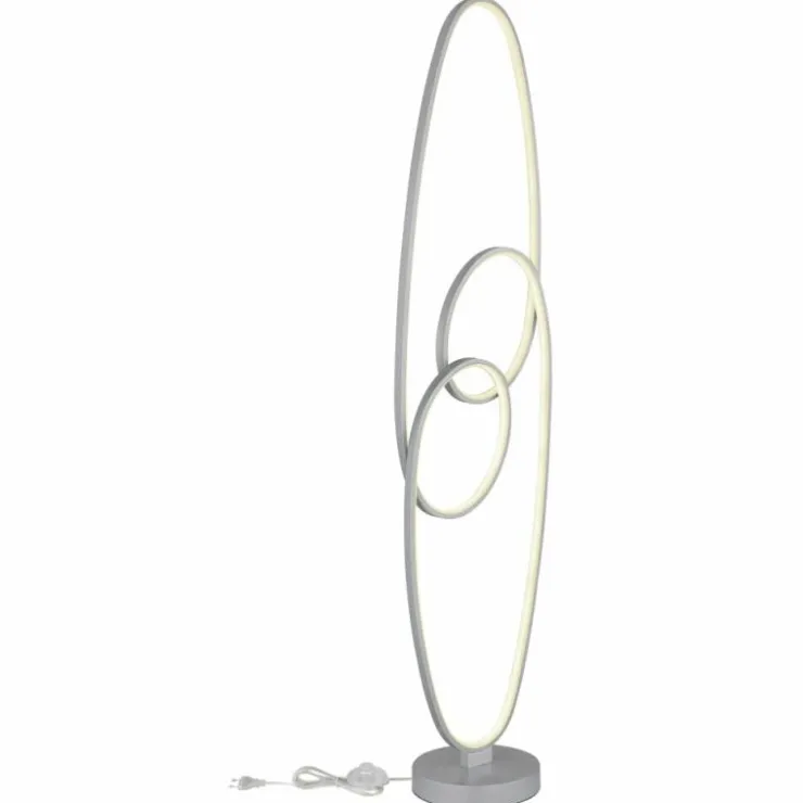 Luminaires Globo Lighting Éclairage Led|Spira Lampadaire LED Argenté, 1 lumière