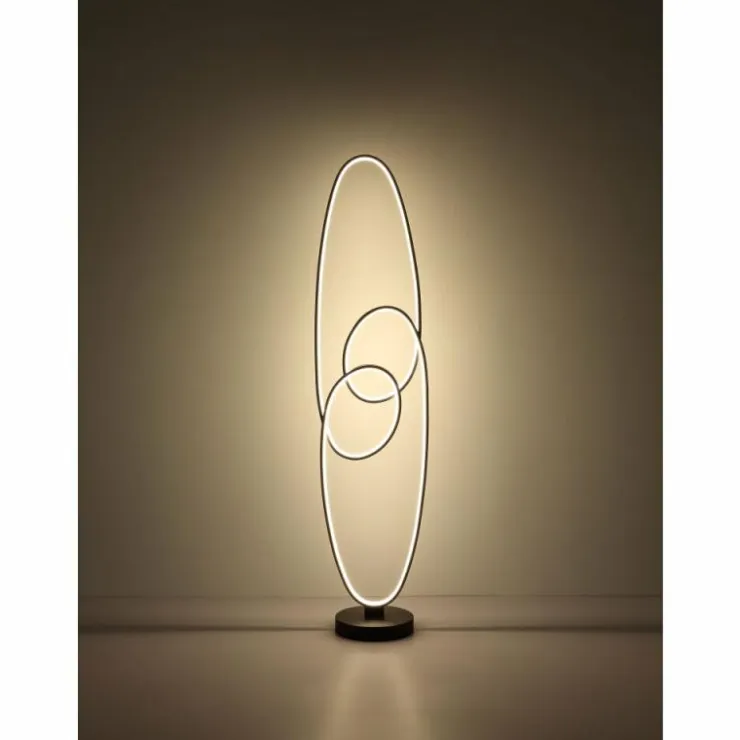 Luminaires Globo Lighting Éclairage Led|Spira Lampadaire LED Noir, 1 lumière