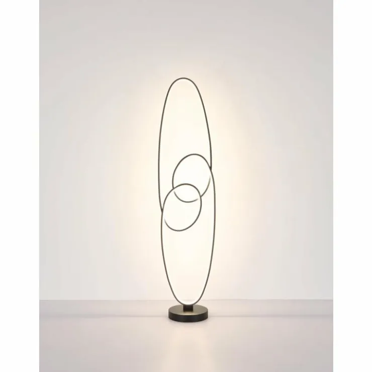 Luminaires Globo Lighting Éclairage Led|Spira Lampadaire LED Noir, 1 lumière