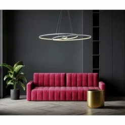 Luminaires Globo Lighting Éclairage Led|Spira Suspension LED Chrome, Argenté, 1 lumière