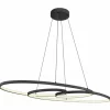 Luminaires Globo Lighting Éclairage Led|Spira Suspension LED Noir, 1 lumière