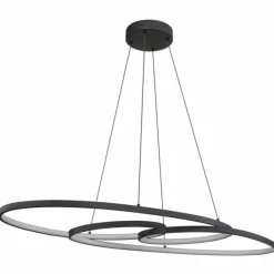 Luminaires Globo Lighting Éclairage Led|Spira Suspension LED Noir, 1 lumière