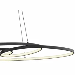 Luminaires Globo Lighting Éclairage Led|Spira Suspension LED Noir, 1 lumière