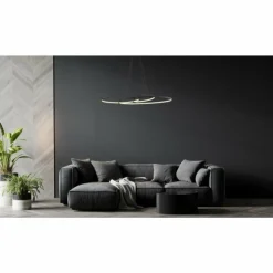 Luminaires Globo Lighting Éclairage Led|Spira Suspension LED Noir, 1 lumière