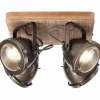 Luminaires Brilliant Spots Et Projecteurs|Spot Brilliant Carmen Wood Acier inoxydable, 4 lumières