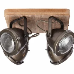 Luminaires Brilliant Spots Et Projecteurs|Spot Brilliant Carmen Wood Acier inoxydable, 4 lumières