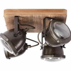 Luminaires Brilliant Spots Et Projecteurs|Spot Brilliant Carmen Wood Acier inoxydable, 4 lumières