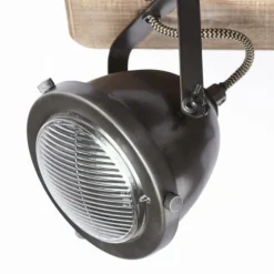 Luminaires Brilliant Spots Et Projecteurs|Spot Brilliant Carmen Wood Acier inoxydable, 4 lumières