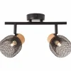 Luminaires Brilliant Spots Et Projecteurs|Spot Brilliant Flaka Noir, 2 lumières