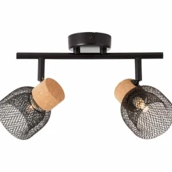 Luminaires Brilliant Spots Et Projecteurs|Spot Brilliant Flaka Noir, 2 lumières