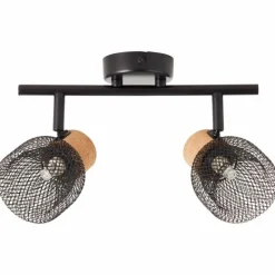 Luminaires Brilliant Spots Et Projecteurs|Spot Brilliant Flaka Noir, 2 lumières