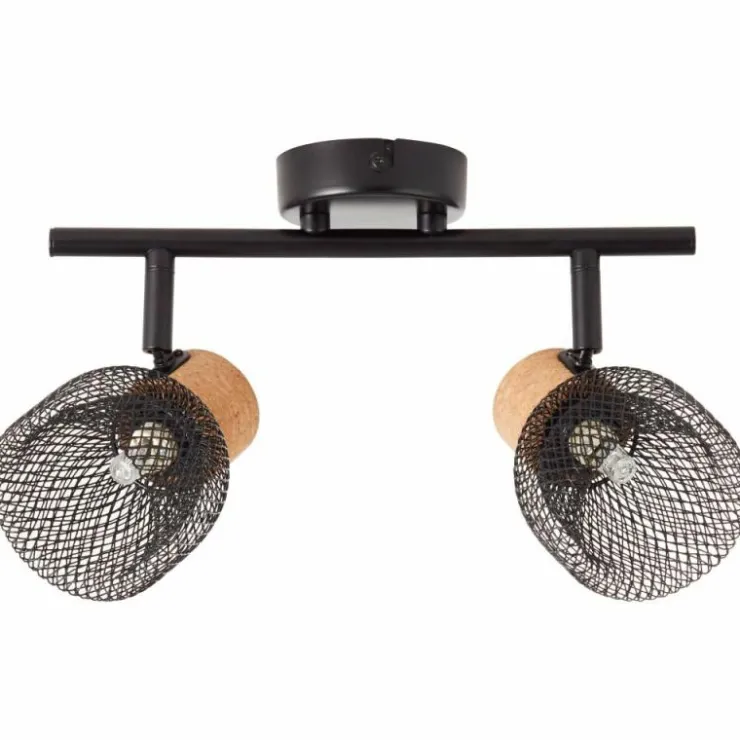 Luminaires Brilliant Spots Et Projecteurs|Spot Brilliant Flaka Noir, 2 lumières