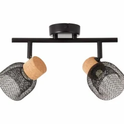 Luminaires Brilliant Spots Et Projecteurs|Spot Brilliant Flaka Noir, 2 lumières