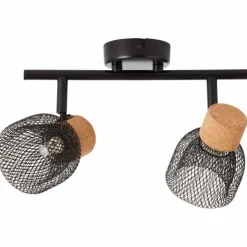 Luminaires Brilliant Spots Et Projecteurs|Spot Brilliant Flaka Noir, 2 lumières