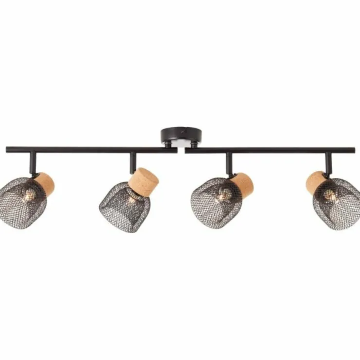 Luminaires Brilliant Spots Et Projecteurs|Spot Brilliant Flaka Noir, 4 lumières