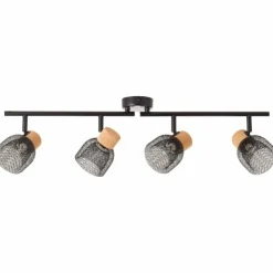 Luminaires Brilliant Spots Et Projecteurs|Spot Brilliant Flaka Noir, 4 lumières