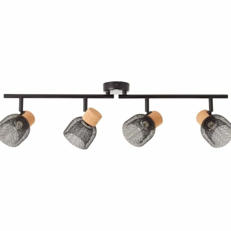 Luminaires Brilliant Spots Et Projecteurs|Spot Brilliant Flaka Noir, 4 lumières