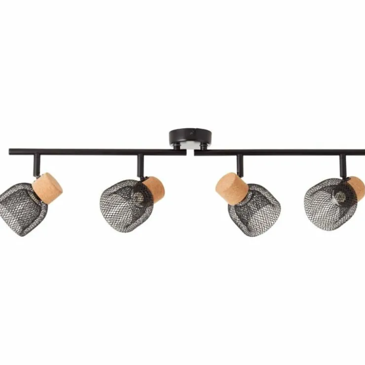 Luminaires Brilliant Spots Et Projecteurs|Spot Brilliant Flaka Noir, 4 lumières
