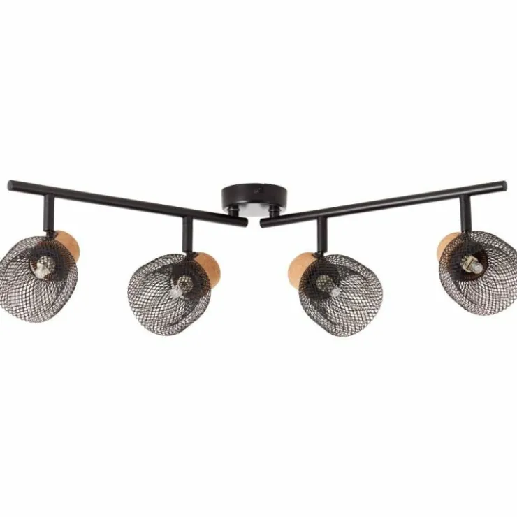 Luminaires Brilliant Spots Et Projecteurs|Spot Brilliant Flaka Noir, 4 lumières