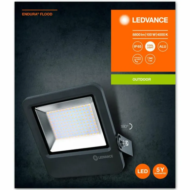 Spot de jardin LEDVANCE ENDURA® Gris, 1 lumière