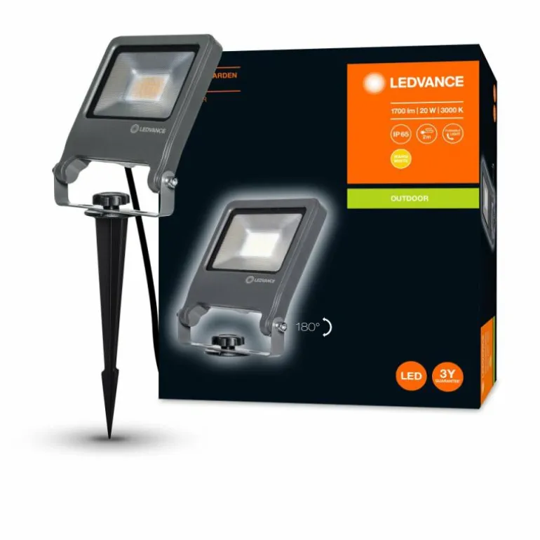 Spot de jardin LEDVANCE ENDURA® Gris, 1 lumière