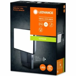 Spot de jardin LEDVANCE ENDURA® Gris, 1 lumière, Détecteur de mouvement