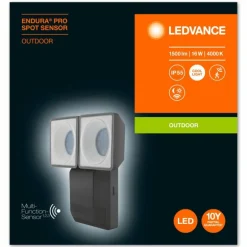 Spot de jardin LEDVANCE ENDURA® Gris, 1 lumière, Détecteur de mouvement