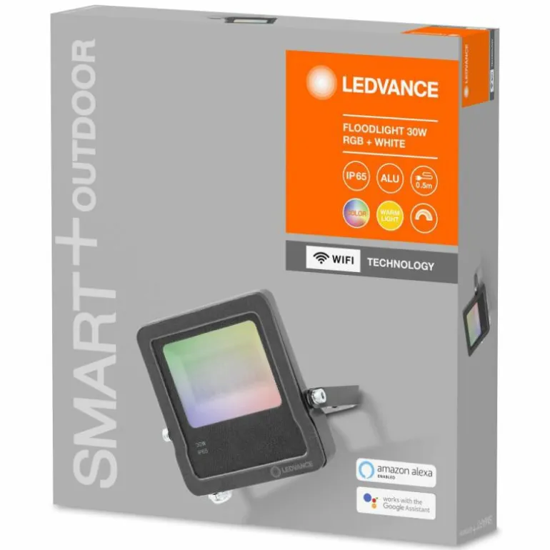 Spot de jardin LEDVANCE SMART+ Gris, 1 lumière, Changeur de couleurs