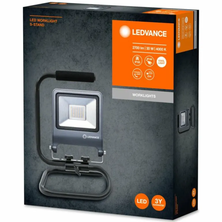 Spot de jardin LEDVANCE WORKLIGHTS Gris, 1 lumière