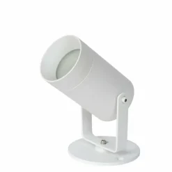 Spot de jardin Lucide TAYLOR Blanc, 1 lumière, Détecteur de mouvement