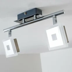 hofstein Spots Et Projecteurs|Spot de plafond Baramita LED Chrome, 2 lumières
