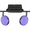 Luminaires Brilliant Spots Et Projecteurs|Spot de plafond Brilliant Cassy LED Chrome, 2 lumières, Télécommandes, Changeur de couleurs
