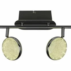Luminaires Brilliant Spots Et Projecteurs|Spot de plafond Brilliant Cassy LED Chrome, 2 lumières, Télécommandes, Changeur de couleurs